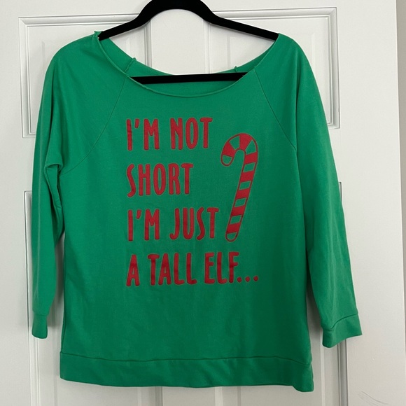 Next Level Tall Elf Holiday Top - Small - Preowned - Picture 1 of 6